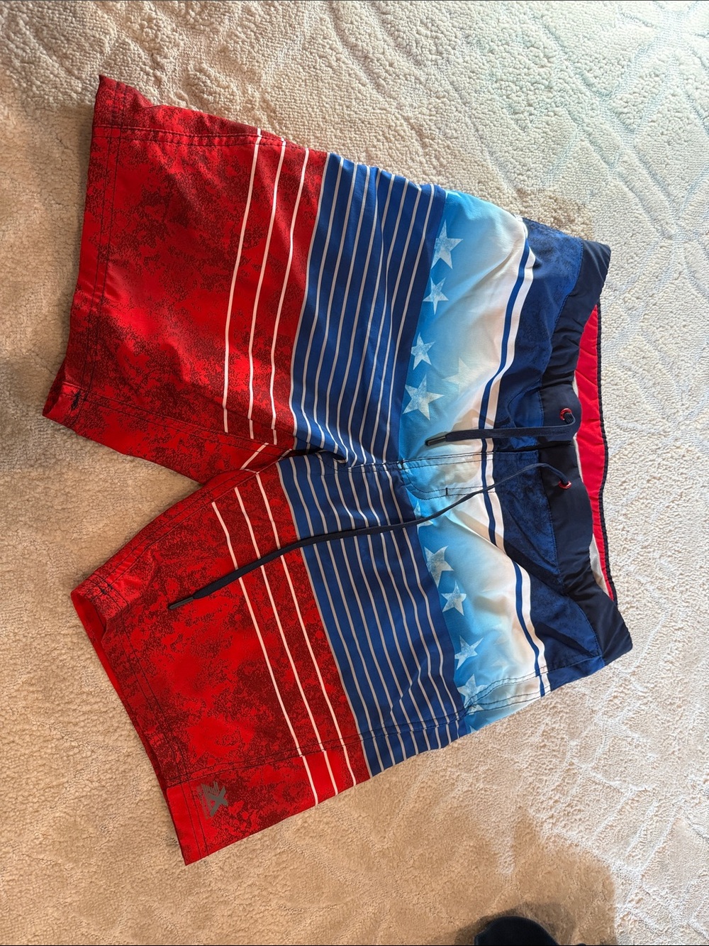 ZeroXposur Red, Blue, White Men's Swim Trunks